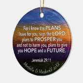 Christelijk | IK WEET DE PLANNEN | Jeremiah 29:11 Keramisch Ornament (Links)