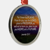 Christelijk | IK WEET DE PLANNEN | Jeremiah 29:11 Metalen Ornament (Rechts)