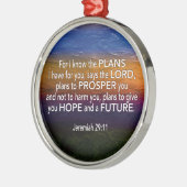 Christelijk | IK WEET DE PLANNEN | Jeremiah 29:11 Metalen Ornament (Links)