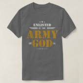 Christelijk in het leger van God T-shirt (Design voorkant)