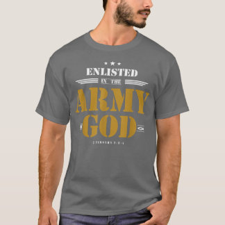 Christelijk in het leger van God T-shirt