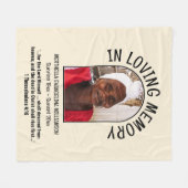 Christelijk IN LIEFDEVOLLE GEHEUGEN Foto Fleece Deken (Voorkant (Horizontaal))