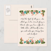 Christelijk inspirerend artikel - 1 Peter 5:10 Briefkaart (Voorkant / Achterkant)