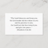 Christelijk Inspirerend Bijbelse Religieus Kruis Visitekaartje (Achterkant)