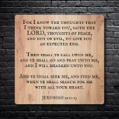 Christelijk Inspirerend Jeremia 29:11 Schrift Fotoplaat