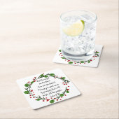 Christelijk Inspirerend kerstgeschrift Kartonnen Onderzetters (Insitu)