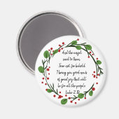 Christelijk Inspirerend kerstgeschrift Magneet (Voorkant / Achterkant)