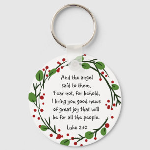 Christelijk Inspirerend kerstscript Keycha Sleutelhanger