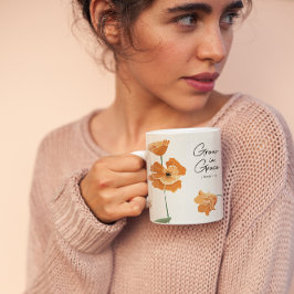 Christelijk Inspirerend Oranje Poppy Grace Koffiemok