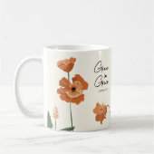 Christelijk Inspirerend Oranje Poppy Grace Koffiemok (Links)