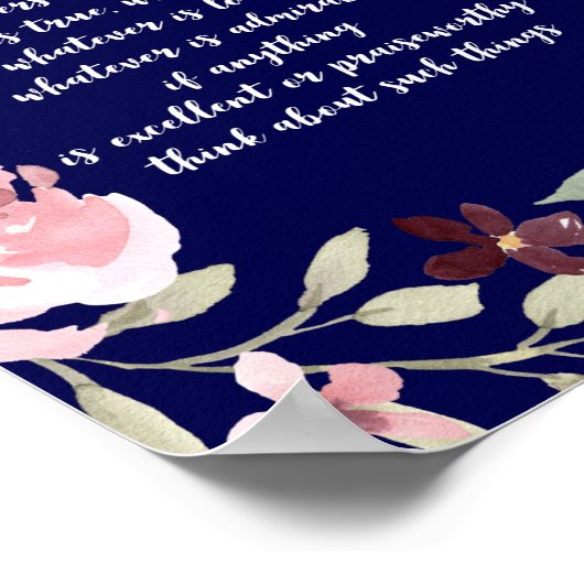 Christelijk Inspirerend Poster Verse van de Manusc (Hoek)