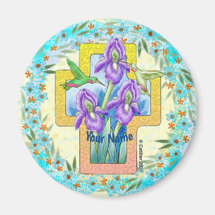 Christelijk Iris Kruis magneet