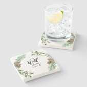 Christelijk is het goed met mijn Soul Pine Cone Stenen Onderzetter (Zijkant)