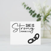 Christelijk is ze sterk | We missen je Briefkaart (Staand voorkant)