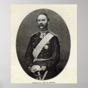 Christelijk IX, Koning van Denemarken Poster