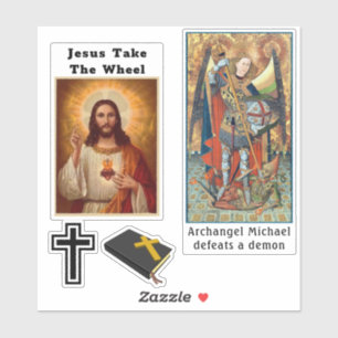 Christelijk Jesus Cross Decals autoraam of laptop Sticker