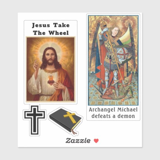 Christelijk Jesus Cross Decals autoraam of laptop Sticker (Vel)