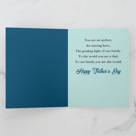 Christelijk Jesus Cross Gelukkige Vaderdag Kaart (Binnen)