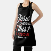 Christelijk Jesus Love Me This I Know Roman 5 28 a Schort (Insitu)