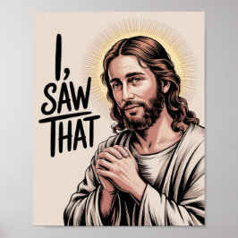 Christelijk Jesus Meme | Humoristische Jezus, dat  Poster