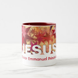 Christelijk JESUS Messias Redder Emmanuel Custom Tweekleurige Koffiemok