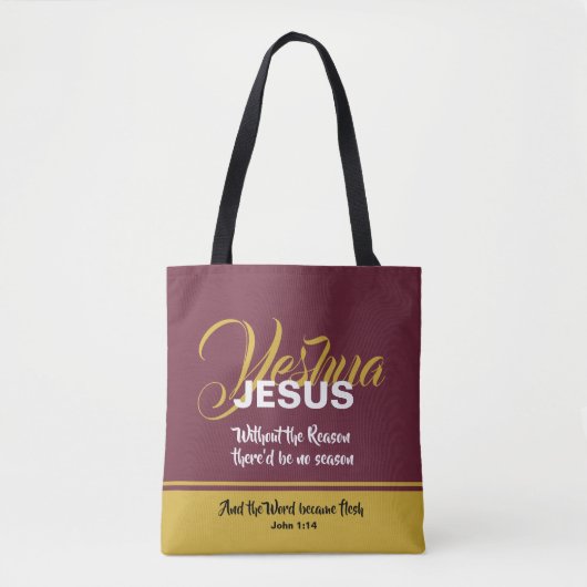 Christelijk | JESUS REASON SEASON | Kerstmis Tote Bag (Voorkant)