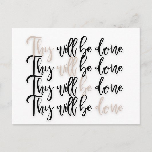 Christelijk Jezus Bijbelvers Briefkaart (Voorkant)