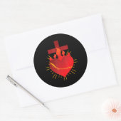 Christelijk Jezus Christus Heilig Hart van Jezus Ronde Sticker (Envelop)