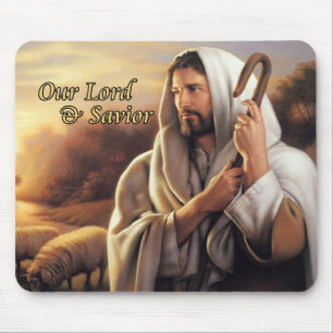 Christelijk, Jezus Christus onze Redder, Religieus Muismat