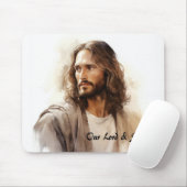 Christelijk, Jezus Christus onze Redder, Religieus Muismat (Met muis)