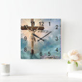 Christelijk Jezus gebed Vierkante Klok (Huis)