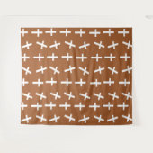 Christelijk Jezus kruisbruin patroon Wandkleed (Voorkant (horizontaal))