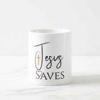 Christelijk Jezus Redt Kruis Hart Koffiemok