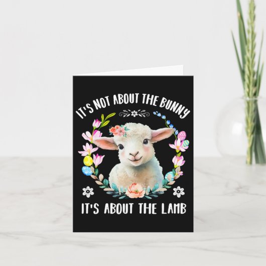 Christelijk jezusPasen niet over de konijnenbloem Kaart (Voorkant)