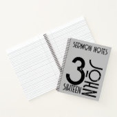 Christelijk Johannes 3:16 Minimale Typografie Pree Notitieboek (Binnen)