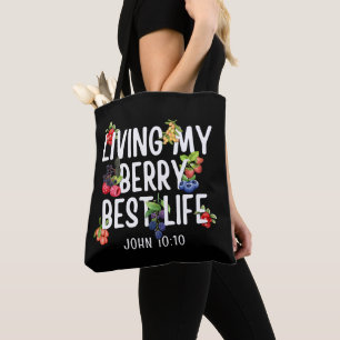 Christelijk JOHN 10 10 Living Mijn Berry Beste Lev Tote Bag