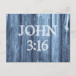 Christelijk John 3:16 Bijbelversie Briefkaart