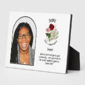 Christelijk JUNI Geboortemaand Bloem NAAM FOTO Fotoplaat (Zijkant)