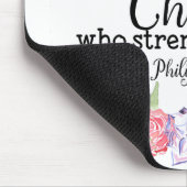 Christelijk kan alle dingen doen door de Bijbel Muismat (Hoek)