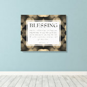 Christelijk KAN DE LANGE BLESS U Aantallen 6:24-26 Canvas Afdruk (Insitu (Houten vloer))