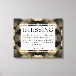 Christelijk KAN DE LANGE BLESS U Aantallen 6:24-26 Canvas Afdruk