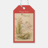 Christelijk Katholiek Bijbelvers Foto Pasen Cadeaulabel (Voorkant)