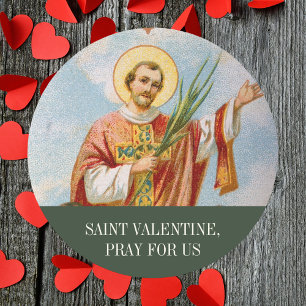 Christelijk Katholiek Gebed Sint-Valentijnsdag Ronde Sticker
