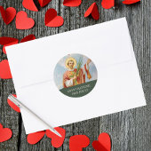 Christelijk Katholiek Gebed Sint-Valentijnsdag Ronde Sticker