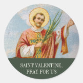 Christelijk Katholiek Gebed Sint-Valentijnsdag Ronde Sticker (Voorkant)