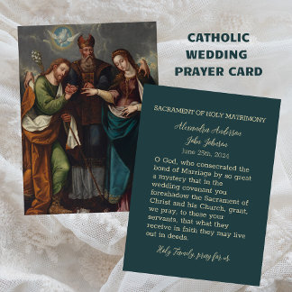 Christelijk katholiek huwelijksgebed notitiekaartje
