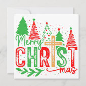 Christelijk kerst Wenskaart Kaart (Voorkant)