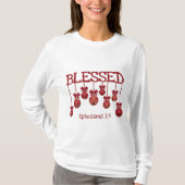 Christelijk | KERSTBAUBLES | GEZEGEND T-shirt (Voorkant)