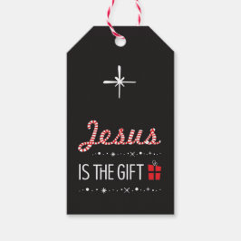 Christelijk kerstcadeau Label Jesus is de reden Cadeaulabel