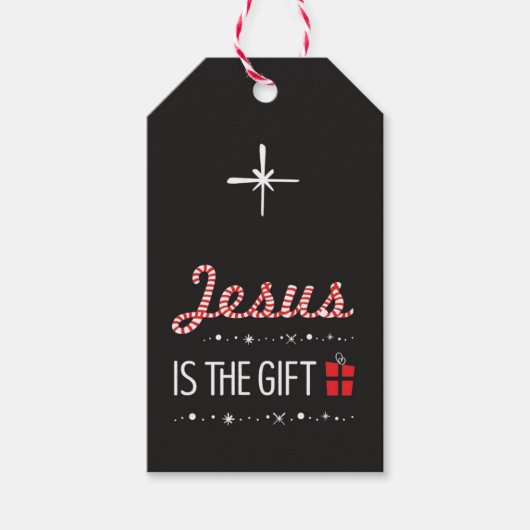 Christelijk kerstcadeau Label Jesus is de reden Cadeaulabel (Voorkant)